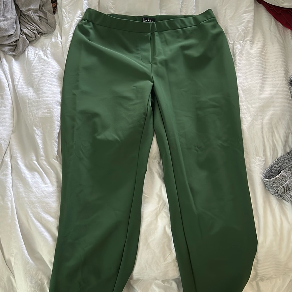 Nicole Miller green trousers
